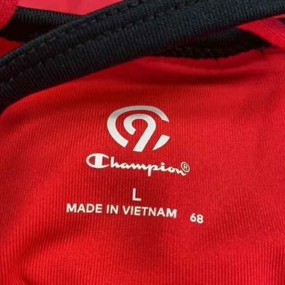 C9 BY CHAMPION WOMEN'S BRIGHT PINK/BLACK TANK TOP WITH BUILT IN SPORTS BRA LARGE - Picture 6 of 9